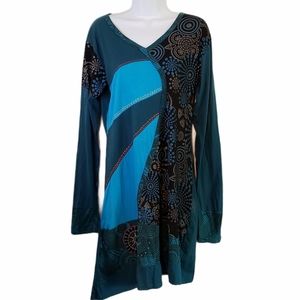 FILOSOPHIE Teal shirt dress